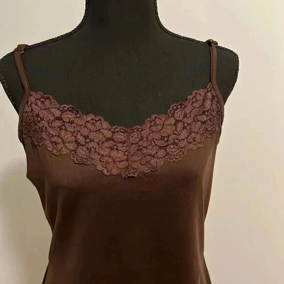 Cato Brown Lace Camisole  - Picture 2 of 9